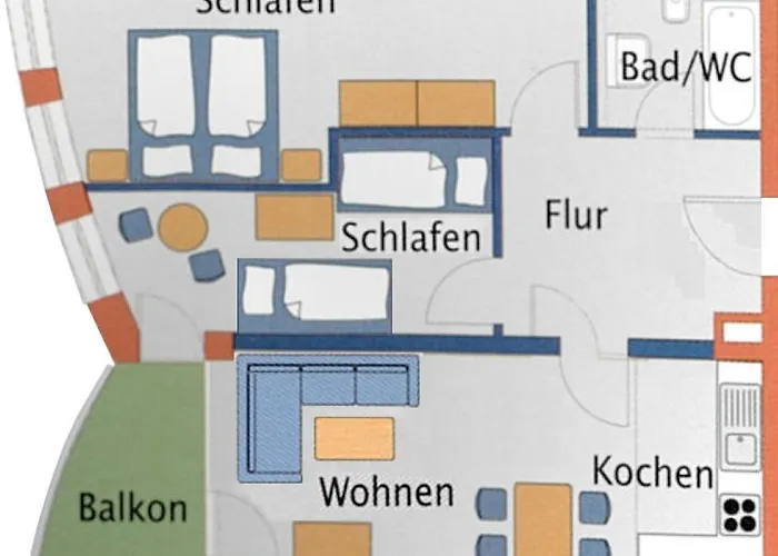 Lejlighed Haus Nordseebrandung D1 4 *
